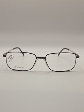 Stepper Non-Prescription Titanium Men's Eyeglass Frames - Gunmetal